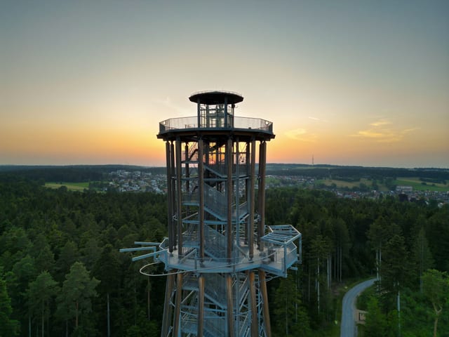 Torre de observación Himmelsglück · Schömberg — excursión en la Selva Negra del norte